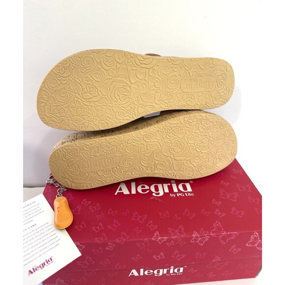 Alegria Mena Sandals Women’s 10.5 EU 41 Mauve Mist Leather Cork Platform Comfort - Picture 6 of 8